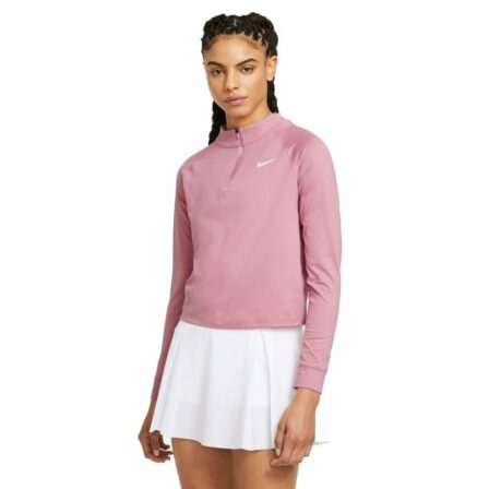 Nike Court Dri-Fit Victory Long-Sleeve Dame Elemental Pink/White