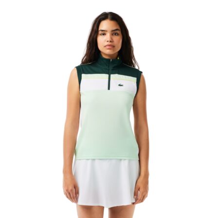 Lacoste-Contrast-Ripstop-Pique-Tennis-Ultra-Dry-Polo-Shirt-Women-GreenWhite-2