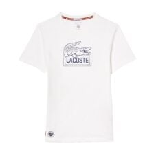 Lacoste Ultra-Dry Roland Garros Edition Tennis T-shirt White