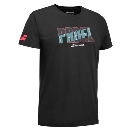 Babolat-Padel-Cotton-Tee-Black-1