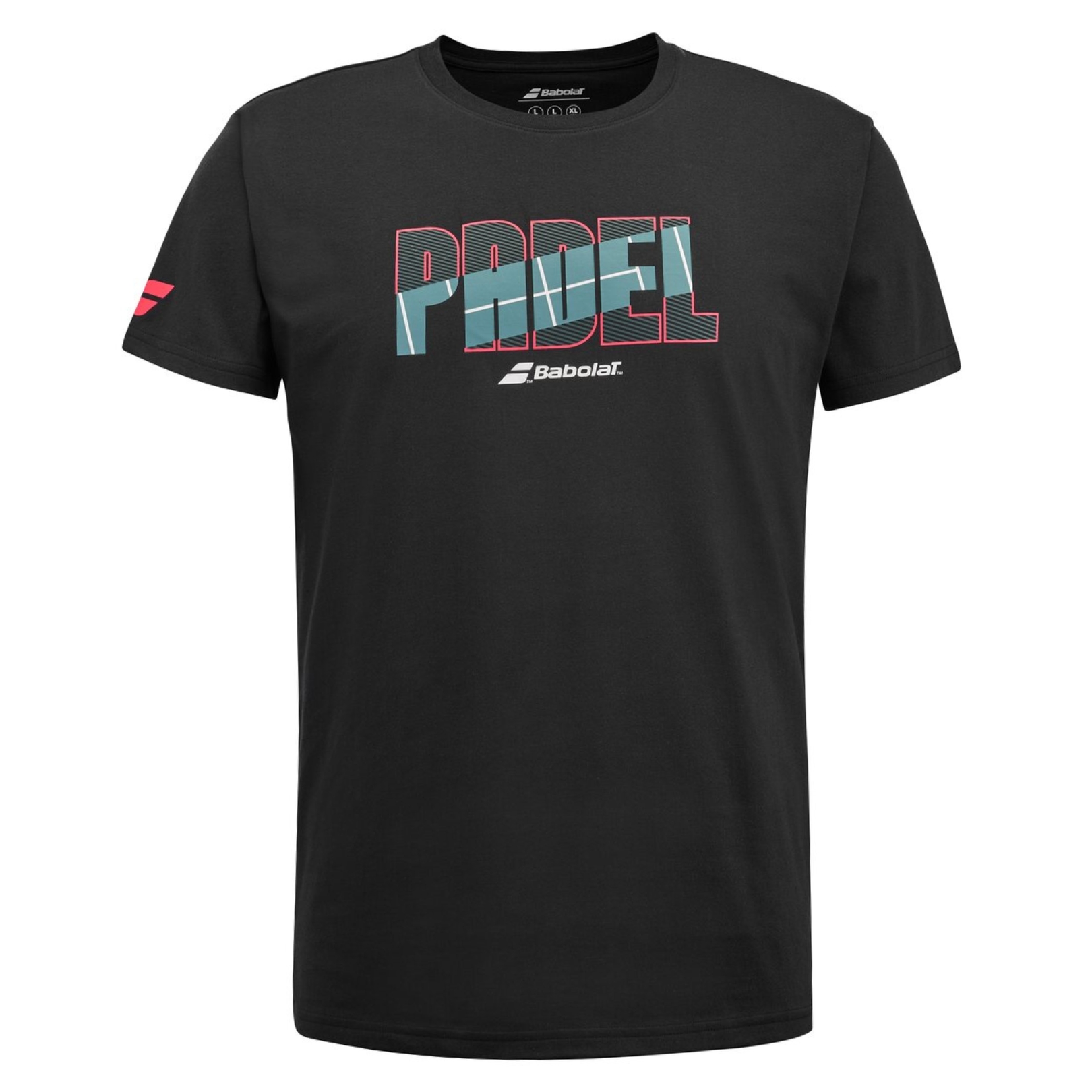Babolat-Padel-Cotton-Tee-Black-3