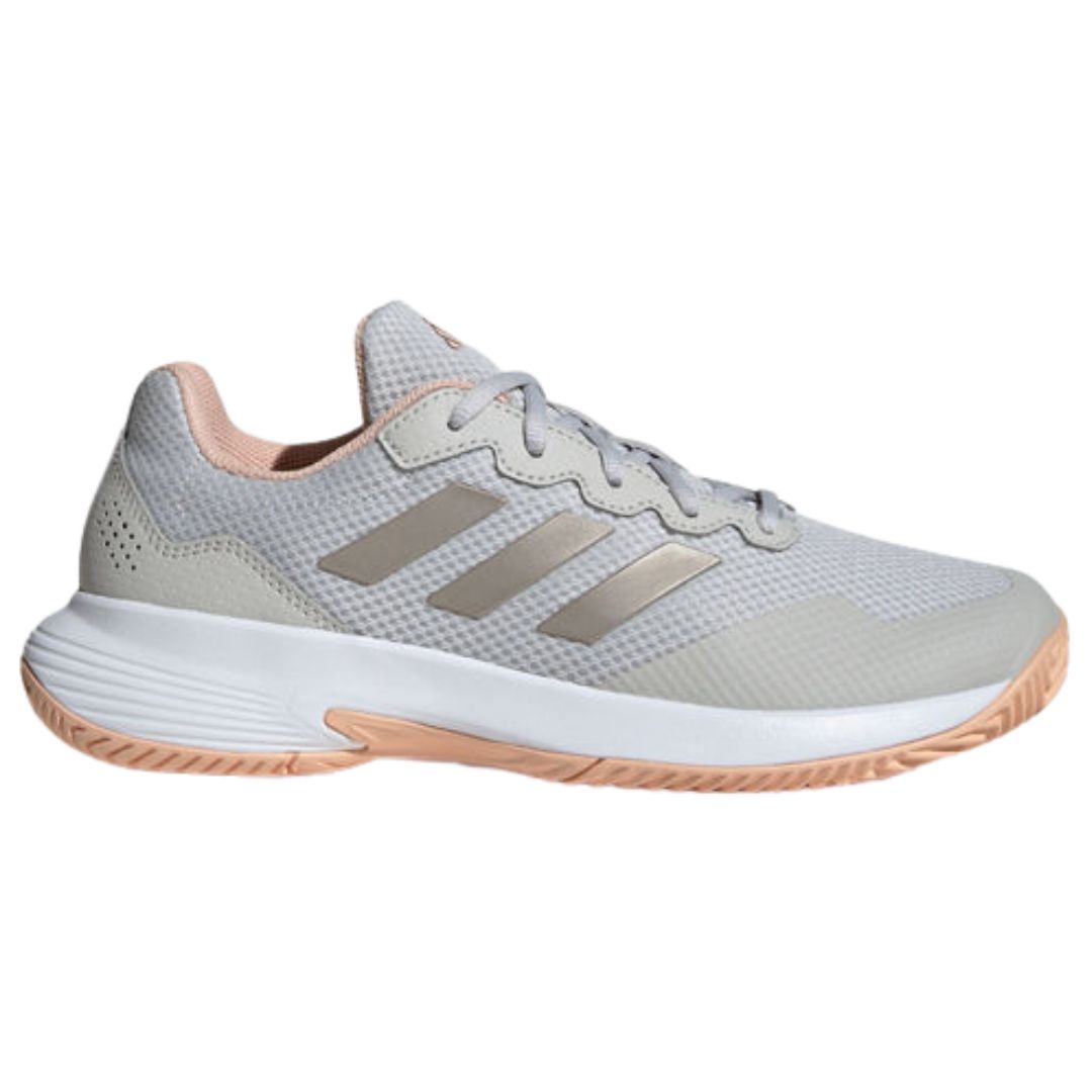Adidas-GameCourt-2-Women-Grey-One-Padel-sko