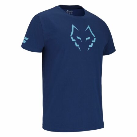 Babolat-Cotton-Tee-Lebron-Estate-Blue-Padel-t-shirt