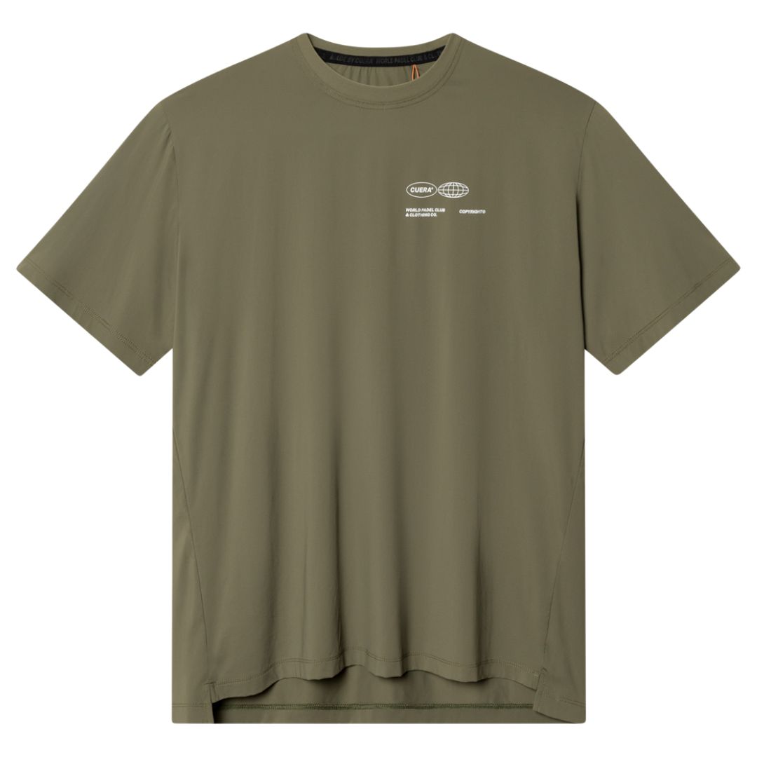 Cuera-Oncourt-Airy-Logo-T-Shirt-Army