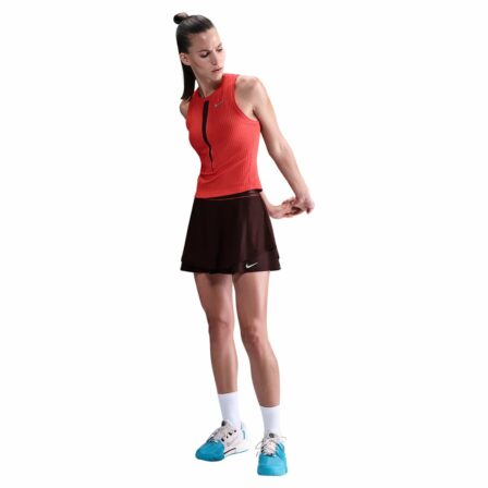 Nike Court Slam Dri-FIT High-Waisted Tennis Skirt Burgundy Crush