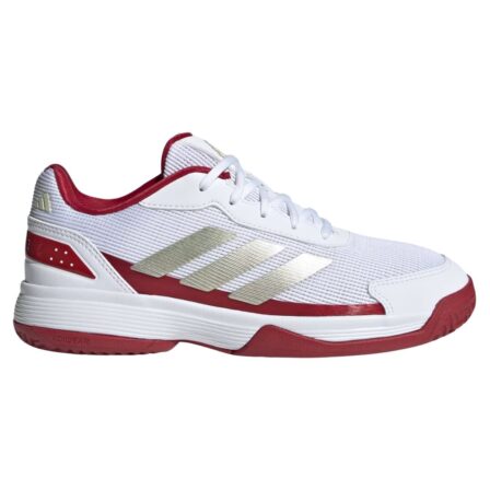 Adidas Crazyquick Padel Kids Cloud White/Ice Gold Met