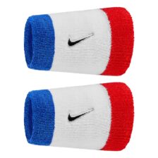 Nike Swoosh Classic Doublewide Wristbands 2-Pack Habanero Red/Black